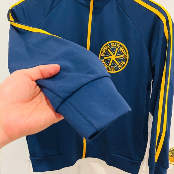 VINTAGE 1979 EMPIRE STATE GAMES SYRACUSE NY WARM-UP TRACK 'CREW' JACKET - Picture 13 of 16